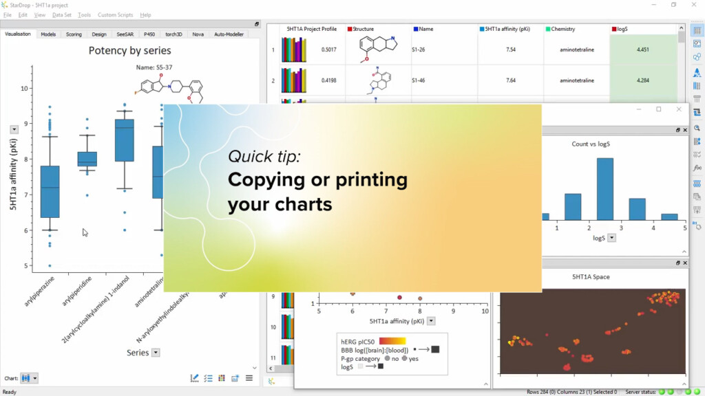 Creating a chart In StarDrop - Optibrium
