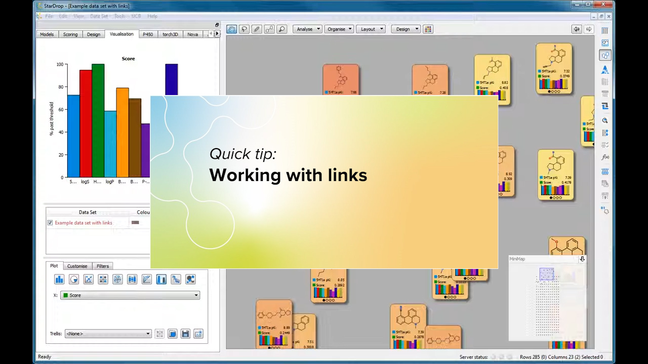 Working with links in StarDrop - Optibrium